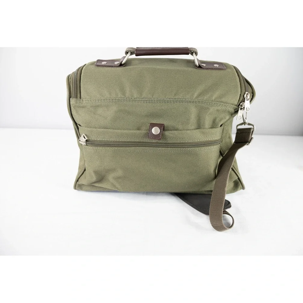 American‎ Tourister Carry On Bag Olive Green Excellent Travel Messenger